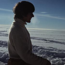 Lucy cooking in the open 