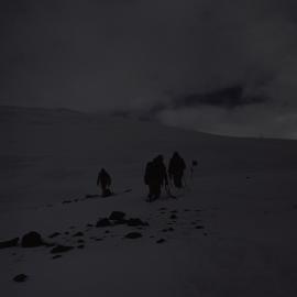 Climbing up Schulthess Buttress