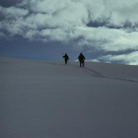 Climbing down to the Rock in Soft Snow