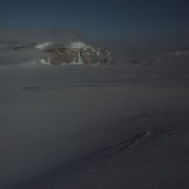 Treves Butte and Discovery Ridge from Schulthess Buttress