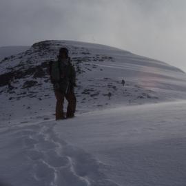 Margaret on Schulthess Buttress