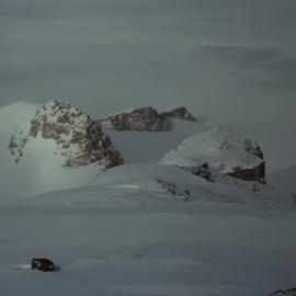 Looking down Schulthess Buttress 