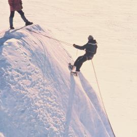 Abseiling in Icefall 