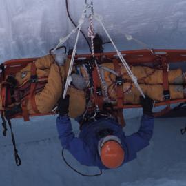 Victim in SAREX stretcher 