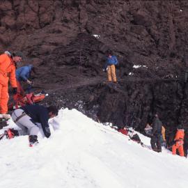 SAREX - Preparing to move stretcher in 