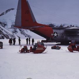 Aircraft on landing strip 