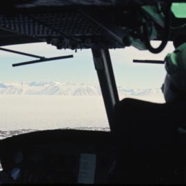Approaching the mainland in the region of Bowers Piedmont Glacier