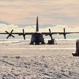 C130 Hercules on Ice Runway, McMurdo
