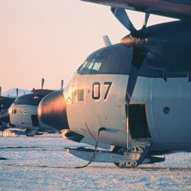 Line up of Ski-Hercs