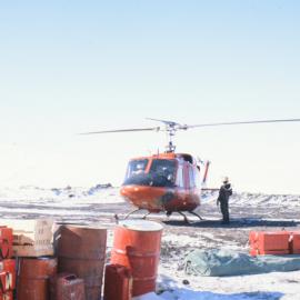Helicopter at Scott Base