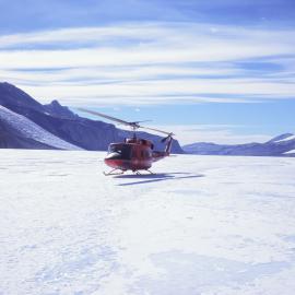 Helicopter in Dry Valleys