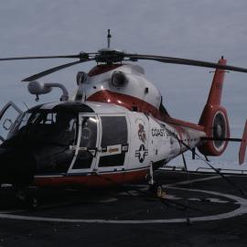 USCG Dauphin Helicopter on Polar Star