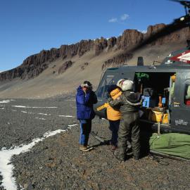 Helicopter Put in , Upper Wright Valley