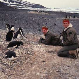 RNZAF Helicopter Crew with Penguins
