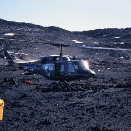 Helicopter at Cape Royds