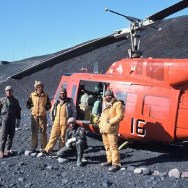 Cape Bird Hut and Helicopter Pad