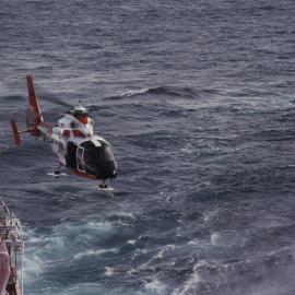 Helicopter Leaves Polar Star