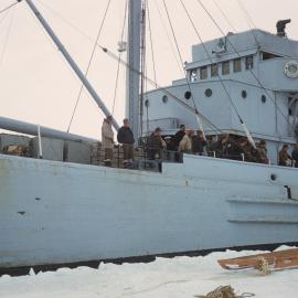 HMNZS Endeavour alongside Ice in the Weddell Sea