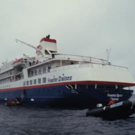 Cruise Ship off Snares Island