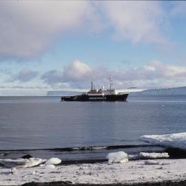 Greenpeace Ship off Cape Evans