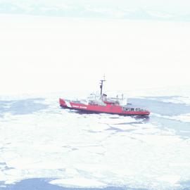 Arrival of Ice Breaker 'Glacier' to McMurdo Sound