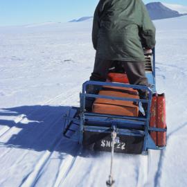 Jack McConchie Driving a SnoTrac