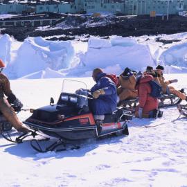 Prince Edward Readying for a Sledge Ride