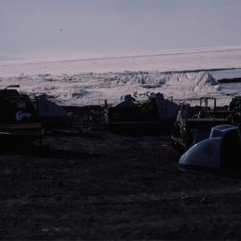 Motor toboggans at Scott Base