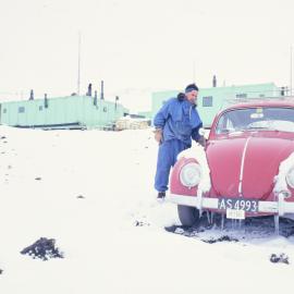 Leader by VW Beetle at Scott Base