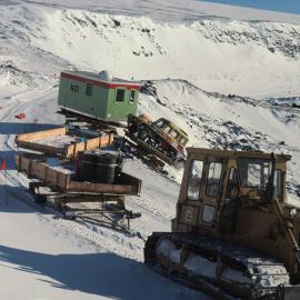 Cargo Train Mishap on the Road to Scott Base
