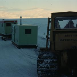 Tractor Train Descending from Scott base to Transition