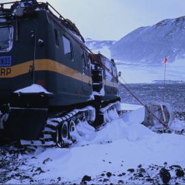 Hȁgglunds Tied Down at Cape Crozier
