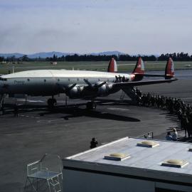 Super Constellation 'Pegasus' Loading Passengers at Christchurch