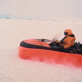 Hovercraft on Ice Shelf