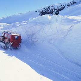 Snowtrac Rumbling up Hill