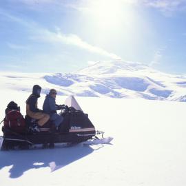 Toboggan on Aurora Glacier