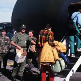 Malcolm Macfarlane and Hugh Logan Departing
