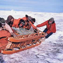 Righting Capsized Sledge 