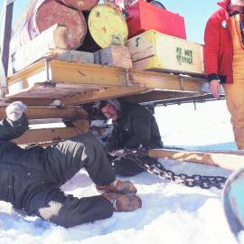 Paul MacMillan and Matt Fix Chain for Cantago Sledge