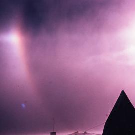 Sun and Dog-Sun on the Polar Plateau