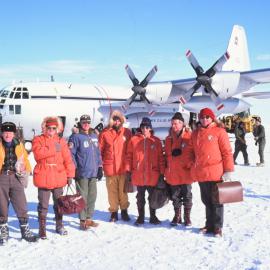 First VIP group at McMurdo