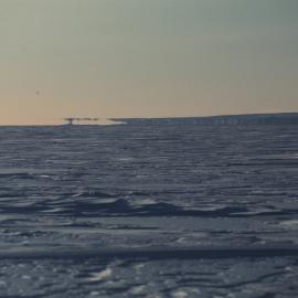 Mirage, edge of Ross Island from McMurdo Sound