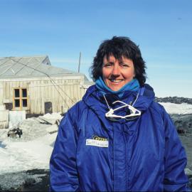 Joy McLauchlan, Western Hutt MP, at Cape Royds