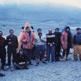 Japanese Camp - Wright Valley. Hoga, John Fenwick, Trevor Hunt, Toki, Professor Yoshido, Rick Allis, Ian Halstead