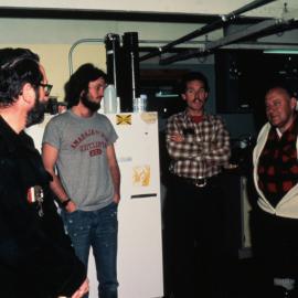 Prime Minister Robert Muldoon inspects the Science Lab at McMurdo Station