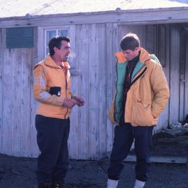 Jack Fry and Prince Edward at Scott's Discover Hut