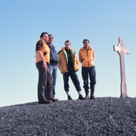 Dougherty, Mark Penn, Prince Edward and Jack Fry at Vince's Cross