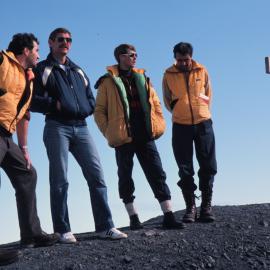 Dougherty, Mark Penn, Prince Edward and Jack Fry at Vince's Cross