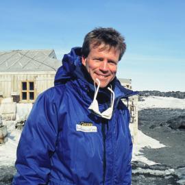 Dr Lockwood Smith at Shackleton's Hut