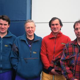 BBC Film Crew Alastair Fothergill, Sir David Attenborough, Hugh Maynard and Errol Samuelson